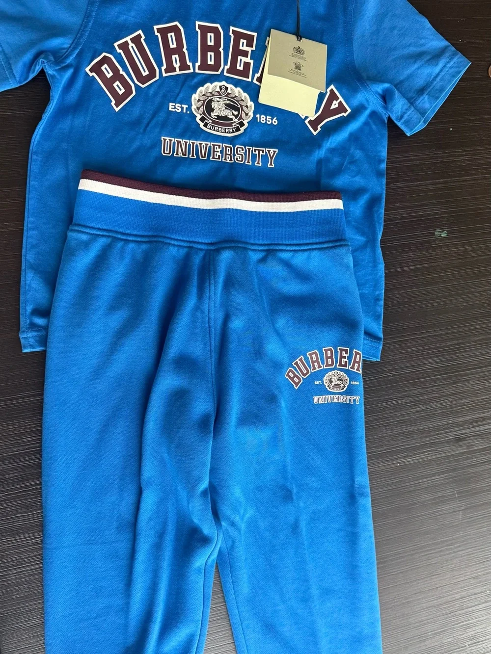 Burberry Blue 'University' Kids Set